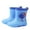 A-3991Dark Blue, variant on Girls Cute Rain Boots Shoes For Toddler Kids Lightweight Cute Bunny Dinosaur Design Detachable Rain Cover Soft Sole Comfortable Casual Summer Fall Footwear Classic / 3.5-4 Years