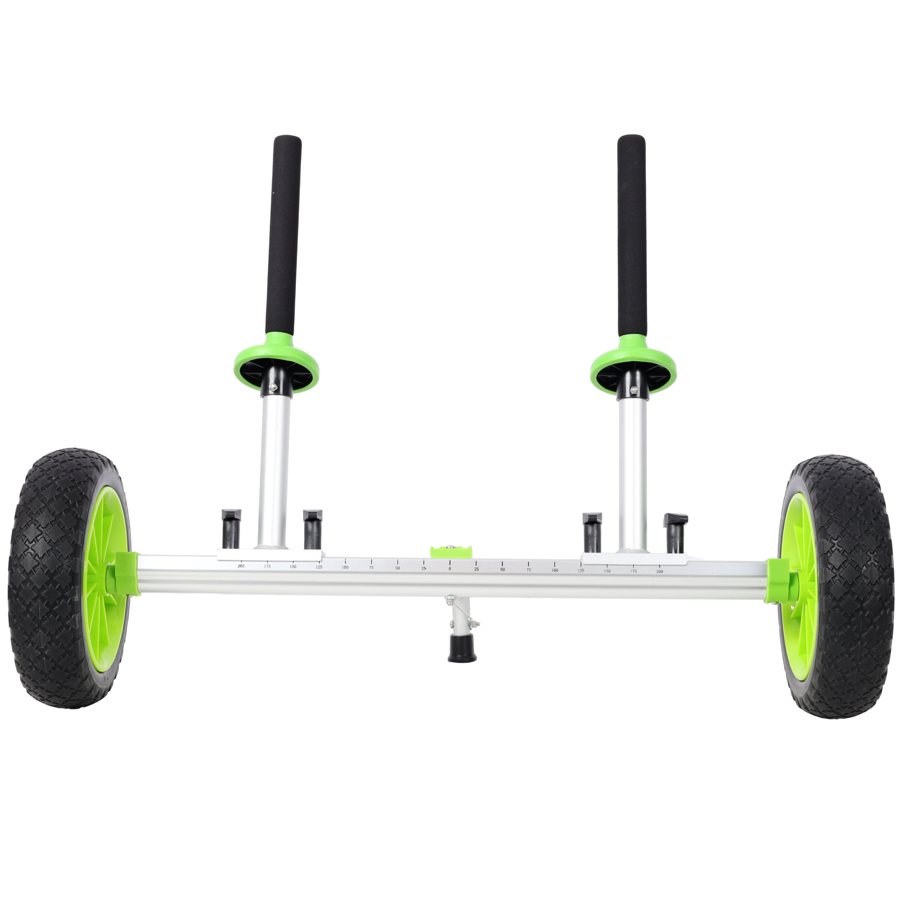 Reinforced Width Adjustable Sit On Top Kayak Cart Dolly - 10 Inch PU Wheels Plug-in Design