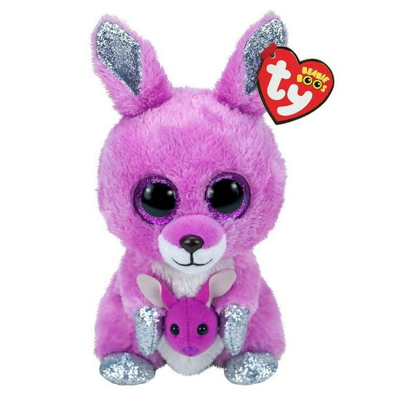 TY Beanie Boos - Rory The Purple Kangaroo Exclusive (Glittery Eyes) Small 6"