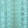 thumbnail image 1 of Ahgly Company Machine Washable Indoor Square Transitional Macaw Blue Green Area Rugs, 5' Square, 1 of 7