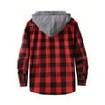 thumbnail image 7 of Men's Hoodies Casual Pullover Hooded Sweatshirt Plaid with Pocket Hoodie Sweatshirt Long Sleeved Hooded Top Fall Outfits 2026, 7 of 7