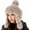Khaki, variant on Women Faux Trapper Hat Cossack Russian Ushanka Hat Winter Warm Ear Flaps Mongolian Cap Furry Pompom Cap