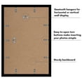 thumbnail image 4 of Americanflat 12x18 Poster Frame with Polished Plexiglass with 11x17 Mat 2 Pack Display Photo Galleria - Black, 4 of 8