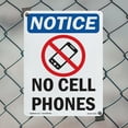 thumbnail image 4 of No Cellular Phones OSHA Notice Aluminum Sign 18 Inch x 12 Inch - 10 Pack, 4 of 8