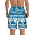 thumbnail image 3 of Bixox Men's Sea Underwater Animals printing Casual Classic Fit Short Summer Beach Shorts, 3 of 6