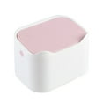 thumbnail image 4 of WHAMVOX Cute Pink Plastic Desktop Trash Bin MultiFunctional Waste Container for Home and Office Use 6.3 x 5.5 x 5.5 inches, 4 of 8