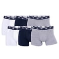 thumbnail image 1 of CR7 Hombre Calzoncillos, Paquete de 6 - Trunks, Algodón Orgánico elástico Blanco/Gris/Azul oscuro S (Small), 1 of 3