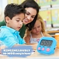 DISEN 4 Pcs Small Digital Kitchen Time, Plastic Classroom Timers for ...