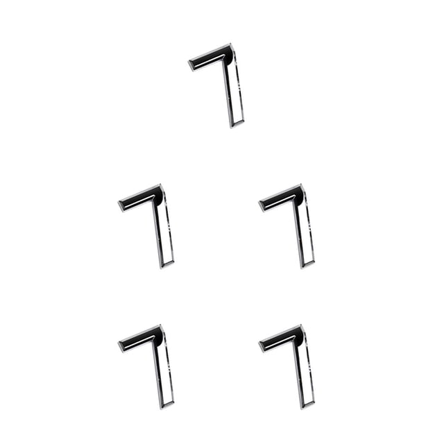 kurtrusly 1pc 3D Numeral Door Plaque House Drawer Sign Plating Gate Digits 0 to 9 Plastic Number Hotel Home Sticker Address Door Label Number 7 5Set