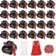 thumbnail image 1 of 50 juegos de cajas de regalo para graduación: cajas para dulces, birrete con borlas rojas, cabujones de madera con borlas, bolsas de celofán con cabujones. Decoración para cajas., 1 of 9