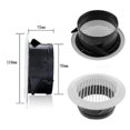 thumbnail image 2 of White Air Vent Grille, 4 Pcs Round Ceiling Diffuser, Plastic Air Vent Grille For Living And Business Rooms Ventilation, Kitchen, Bathroom, Toilet, Gar, 2 of 5