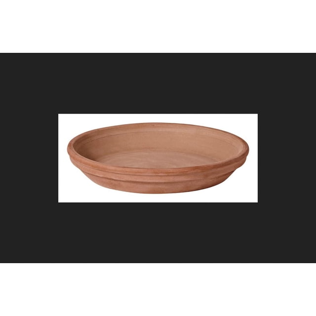 Platillo para plantas Deroma, rico en arcilla chocolatada, 12,2 x 1,6 cm
