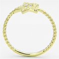 thumbnail image 3 of 3W500 - Gold Brass Ring with AAA Grade CZ in Clear, 3 of 4