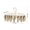 🔥 B_Base#2158, variant on Socks Drying Rack | Multifunctional Foldable Clothes Hanger with 12/20 Clips | Space-Saving Plastic Design | Rotatable Hook | Secure Grip | Towel Undergarment Glove Laundry Organizer | 28x21.5x16.5cm