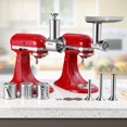 thumbnail image 3 of Meat Grinder & Slicer Shredder Attachments for KitchenAid Stand Mixer, All Parts Dishwash Safe, Stainless Steel Cheese Grater Attachments for Kitchen, 3 of 5