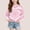 1 Pink, variant on LOINRODI Girls Graphic Pullover Sweatshirt, Relaxed Fit Crewneck Stretchy Long Sleeve Cute Printed Fall Transition Outfits Blue Size 7-8