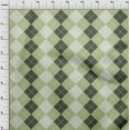 thumbnail image 3 of oneOone Polyester Lycra Light Green Fabric Argyle Check Sewing Craft Projects Fabric Prints By Yard 56 Inches Wide, 3 of 4