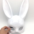 thumbnail image 5 of Máscara de conejito, máscara de conejo de mascarada para mujer para cumpleaños, Pascua, Halloween, accesorio de fiesta, 5 of 5