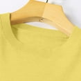 thumbnail image 4 of LISTHA Cropped Sweaters for women Knit Cotton Long Sleeve Crewneck Shirts Basic Winter Tops Loose Casual Pullover Yellow 3XL, 4 of 5