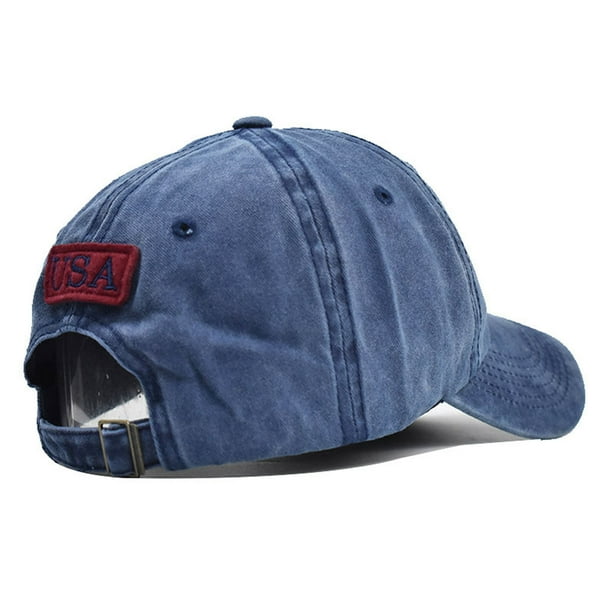 Penkiiy American Flag Hats Vintage Washed Distressed Cotton 