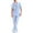 Sky Blue clothing sets for men, variant on Jessboyy Men's Summer Beach Outfits 2 Piece Fitting Short Sleeve Henley Shirts and Pants Sets Textured Solid Color Vacation Going Out Outfits White,M