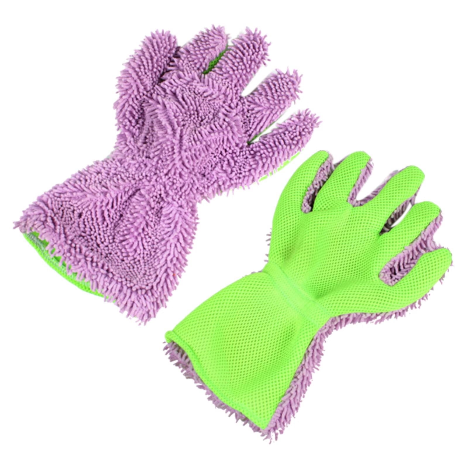 Car Wash Scratch 5 Finger Microfiber Wash Car Interior Exterior