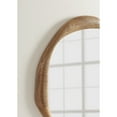 thumbnail image 3 of Kate and Laurel Hera Modern Mango Wood Irregular Round Mirror, 26 Inch Diameter, Natural Wood, Decorative Wavy Circle Bathroom Mirror with Solid Wood Design for Vanity Decor or Entryway Decor, 3 of 8