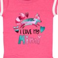 thumbnail image 4 of Inktastic I Love My Mimi Pink and Blue Fox with Hearts Boys or Girls Baby Bodysuit, 4 of 5