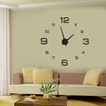 thumbnail image 1 of Non Ticking Elegant Self-Adhesive Wall Sticker Clock, Wall Clock, For Office Home, 1 of 8