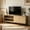 Natural, variant on Aukfa Mid-Century Modern TV Stand for TVs up to 65", Wood Entertainment Center with 2 Doors, Low Profile Media Console,Walnut