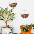 thumbnail image 6 of Raindrops Pink Iron Hanging Flower Basket for Decoration with Coir Liner Safe Durable for Patio Balcony, 6 of 8