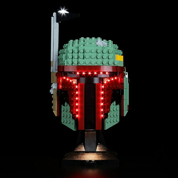 TRAHOO-LED Lights Kit for Lego Boba Fett Helmet 75277 - Lights Set Compatible with Lego 75277 Set -Classic Version (Lights Kit Without Model)