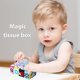 thumbnail image 3 of Caja de pañuelos de felpa suave, juguetes sensoriales de actividad, bufandas coloridas para bebés de 0 a 18 m Tmvgtek libre de BPA, 3 of 8