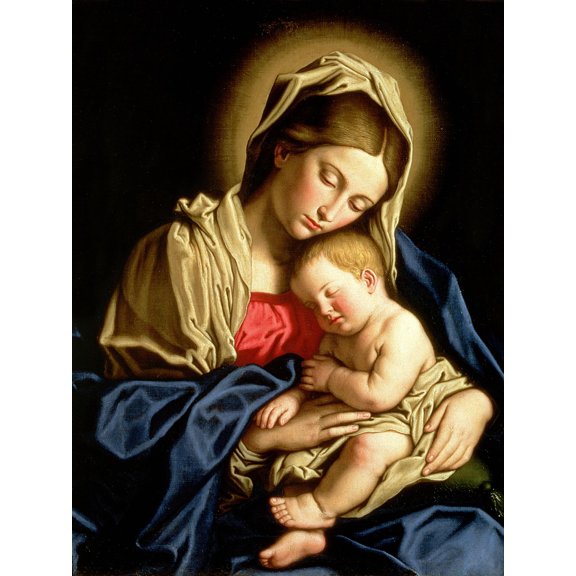 Art.com Madonna and Child Giclee Print by Giovanni Battista Salvi da Sassoferrato, 18" x 24"