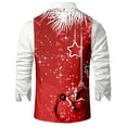 thumbnail image 5 of KKBOTIVE Christmas Vest for Mens - Printed Vests Festival Outerwear Jackets - Holiday Season Christmas Prom Apparel Mens Fall Winter Clothing Red-G Size: M, 5 of 5