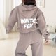 thumbnail image 4 of Pantalones Chándal para Correr Conjuntos Boutique Sudadera Con Capucha Hombres Mujeres Manga Larga Suelta Letras, 4 of 8