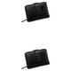 thumbnail image 2 of Qarigey Cartera de cuero plegable para banquetes, monedero para viajar con tarjetero de débito Negro 2Conjunto, 2 of 6