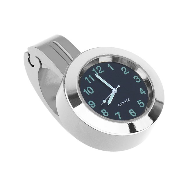 FELTECHELECTR Reloj de mesa con manillar modificado para motocicleta eléctrica, de aluminio, resistente al agua (plateado).