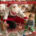 thumbnail image 2 of Yesurprise 2'x10' Border Runner Area Rugss Christmas Area Rugss - Washable Red Area Rugs Plaid Area Rugs with Pinecorn Xmas Decor, Non Slip Soft Area Rugss Carpet for Kitchen Laundry Bedroom, 2 of 7