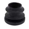 thumbnail image 4 of 60Pzs Negro Tapa del Extremo Cerrado de Plastico Inserto de Tubo Redondo Taco de Tubo 16mm, 4 of 5