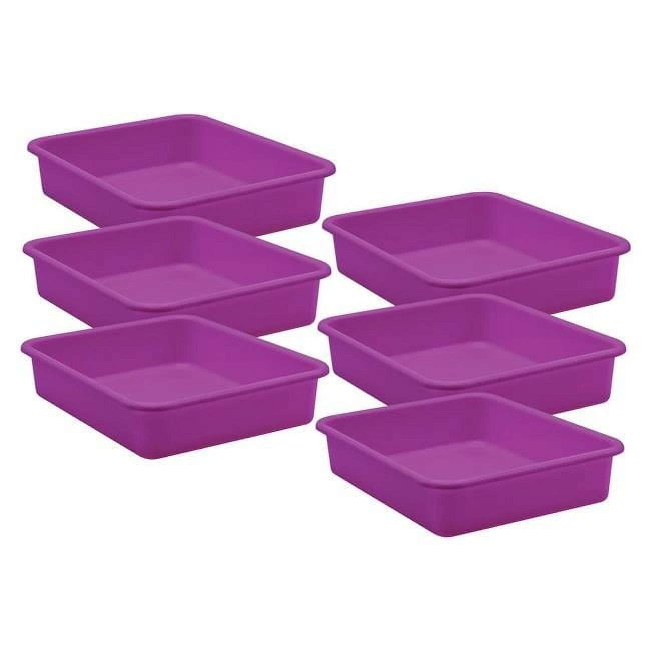 Teacher Created Resources® Yellow Plastic Storage Caddy, Pack Of 6