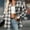 Gray, variant on Dasayo Casual Women Tops Long Sleeve Green Loose Fit Plaid Collared Button-Up Shirts Women Shirts L