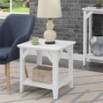 thumbnail image 4 of Convenience Concepts Winston Table d'Appoint avec Tablette, Fini Bois Blanc, 4 of 7