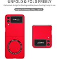 thumbnail image 6 of Magnetic Phone Case for Samsung Galaxy Z Flip3 Compatible for Magsafe, Military-Grade Shockproof Protective Case with Built-in Magnet Circle for Samsung Galaxy Z Flip 3, MS Red, 6 of 14