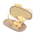 thumbnail image 4 of Linfrsh Baby Boys Girls Summer Sandals Outdoor Beach Anti-Slip Rubber Soft Sole Kids Toddler First Walking Shoes(Yellow,6-12 Months), 4 of 6