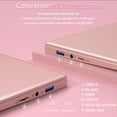 thumbnail image 5 of 15.6" Rose Gold Laptop, (Win 11 Pro + Office 2019), Celeron J4125, 12GB DDR4 RAM, 512GB SSD, FHD IPS Display, Backlit Keyboard, Fingerprint Reader, USB 3.0, HDMI, 5 of 9