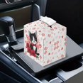 thumbnail image 7 of POLERO Cute Tissue Box Cover Square, Black Cat Rose PU Leather Tissue Box Holder Waterproof, Decorative Facial Organizer for Bathroom, Vanity Countertop, Car, 7 of 7