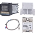 thumbnail image 1 of Kit de Controlres de Temperatura PID, REX C100 0-400℃ Regulr de Termostato para Incubra Regulr Termostato Digital para Granja de Cría, Gallinero, Energía Eléctrica, 1 of 1