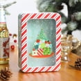 thumbnail image 2 of Christmas Candy Tin Box—Cookie Candy Storage Tins Christmas Cookie Tins Containers With Lids For Confectioneries Holiday Giving Square With Gold Christmas Card Tin Holder Boxes, 2 of 9