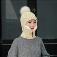 thumbnail image 3 of Jumpingount Gorros de punto de invierno a prueba de viento, gruesos, cálidos, calentadores de cuello, cremallera transpirable, gorro para exteriores, Sombreros Tipo 1 Jumpingount AP008156-01, 3 of 6